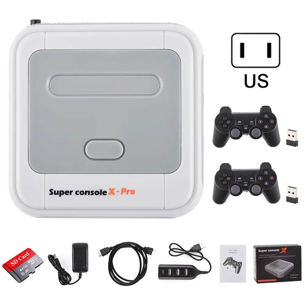 Top Selling Hd Output Super Console X Pro 4k  Tv Box 64GB 128GB 256GB for Fc Gb Snes Dc Md N64