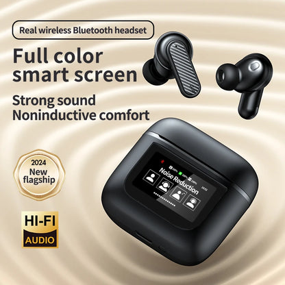 YW05 Ecouteur Wireless BT Headphones Smart Touch Screen Earbuds Noise Cancelling Earphones Sports Gaming Headset V8