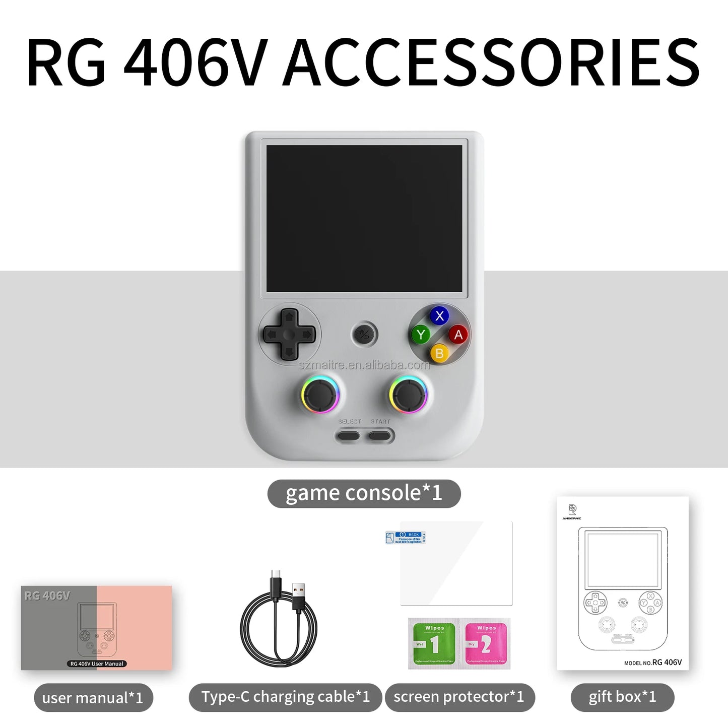 Brand New Anbernic RG06V Retro Video Gaming Console for Ps2 Mini Video Game Online Multiplayer Android 13 System Touch Screen