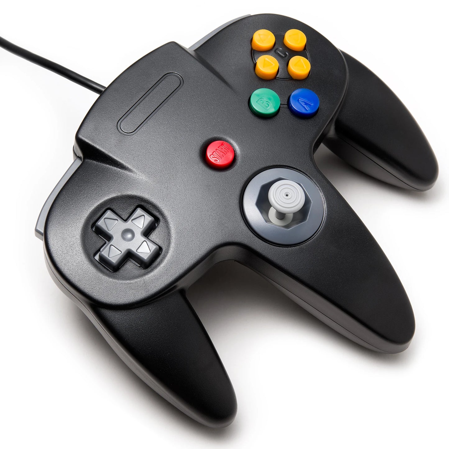 2Pcs Classic N64 Wired Remote Joystick Retra Gamepad Controller Compatible with N64 System Console (Black+Green)