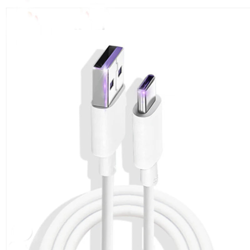 1/1.5/2M For Huawei Super Charging Cable 5A For Huawei P40 P30 P20 P10 Pro Lite Supercharge Honor V30 V20 S V10 Mate 30 20 Pro