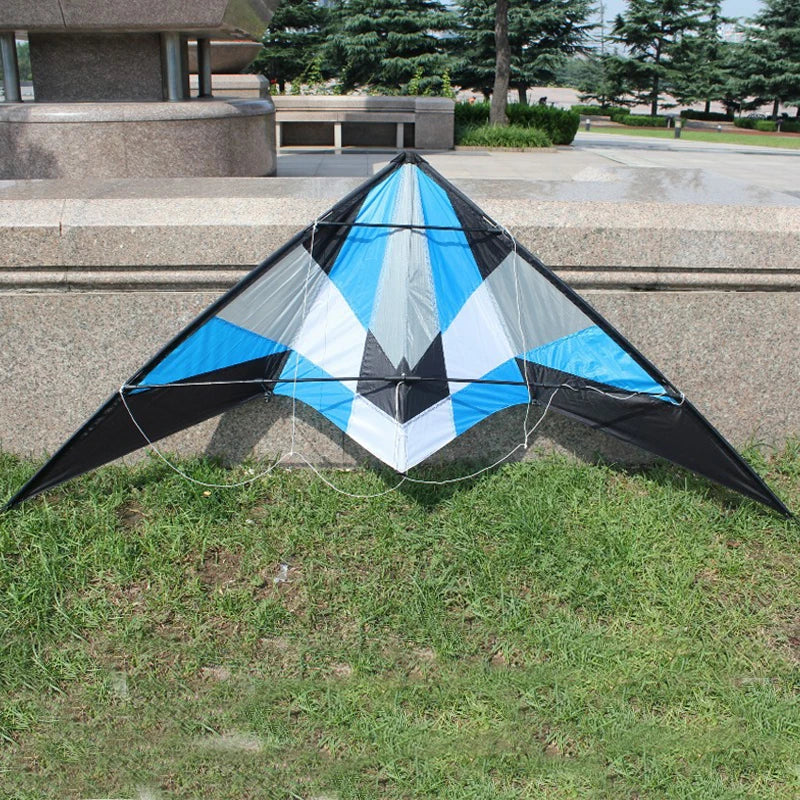 Professional outdoor Fun Sports 1.8 m Delta Dual  Line Stunt Wind Kite / Power Kites Good Flying With Handle And Line