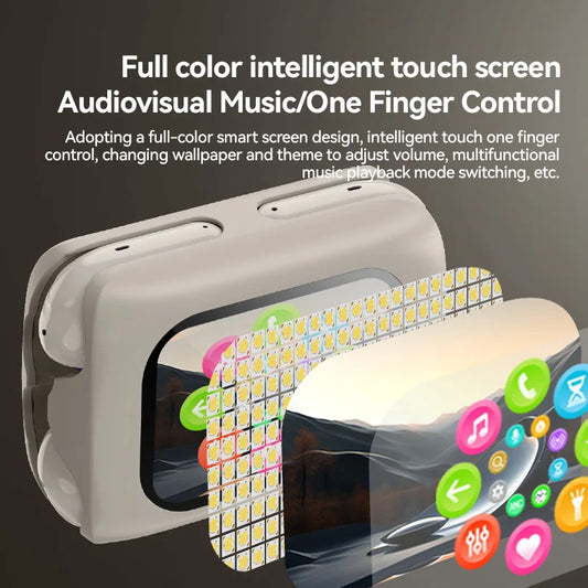 ANC Office 5.4 Earphones H12 Pro TWS Wireless Earbuds LED Display Sports Headphones Waterproof Gaming Headset With Mic