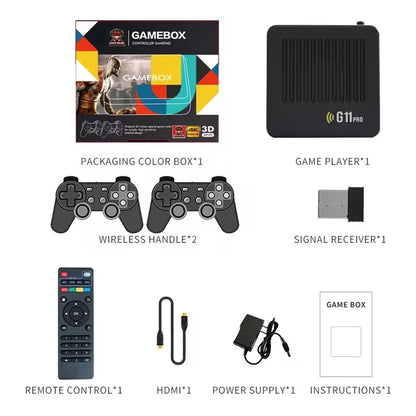 2024 Newest G11 Pro Game Stick 4K Output Double Controller Gamepad Retro Video HD 64GB 128GB Game Console X2 Plus M8 Game