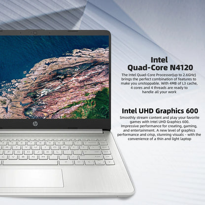 HP 14" Business Laptop,Intel Celeron N4120,16GB RAM,384GB Storage(128GB eMMC+256GB SD Card),1 Year Office 365 - Merit Sell