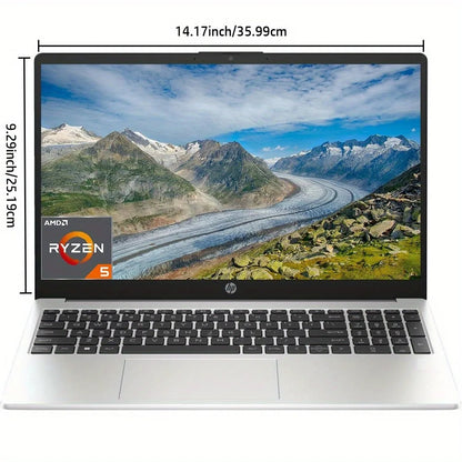 HP 255 G10 15.6" FHD Business Laptop,AMD Ryzen 5 7530U,64GB RAM,2TB SSD,Numeric Keypad,Wi-Fi 6,Windows 11 Home - Merit Sell