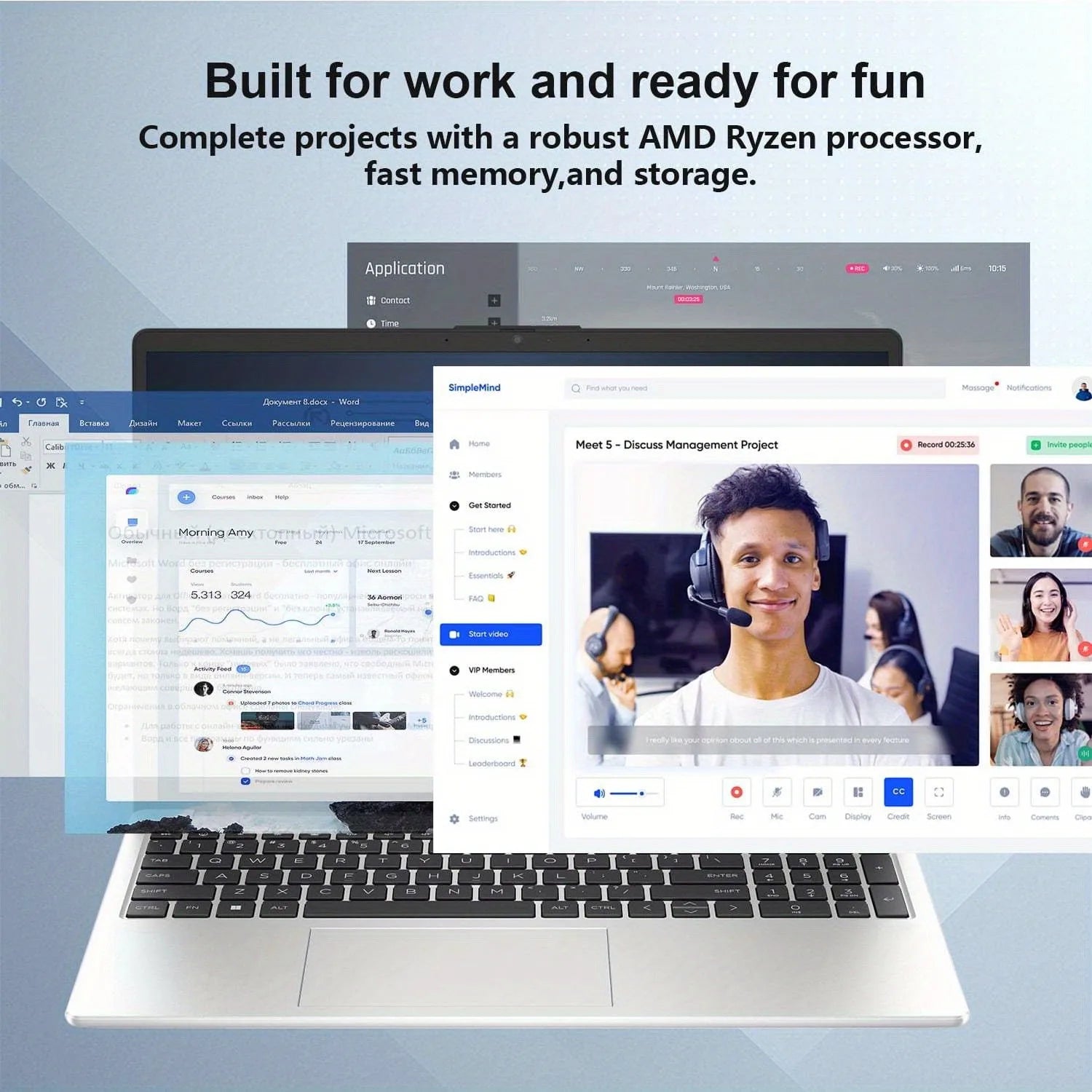 HP 255 G10 15.6" FHD Business Laptop,AMD Ryzen 5 7530U,64GB RAM,2TB SSD,Numeric Keypad,Wi-Fi 6,Windows 11 Home - Merit Sell