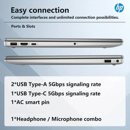 HP 255 G10 15.6" FHD Business Laptop,AMD Ryzen 5 7530U,64GB RAM,2TB SSD,Numeric Keypad,Wi-Fi 6,Windows 11 Home - Merit Sell