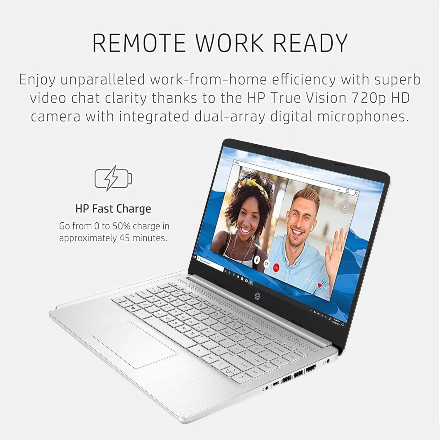 HP Newest 14" Business Laptop,Intel Celeron N4120,Up to16GB RAM,384GB Storage(128GB eMMC+256GB Micro SD),1Year Office 365,Silver - Merit Sell