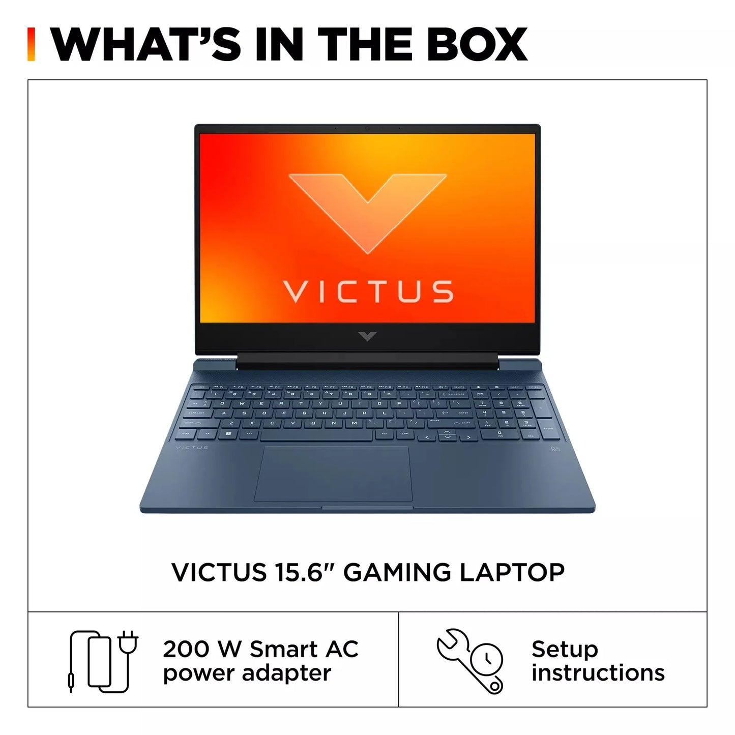 HP Victus 15" Gaming Laptop,Intel Core i5-12450H,64GB RAM,4TB SSD,GeForce RTX 3050,Windows 11 Home,Blue - Merit Sell