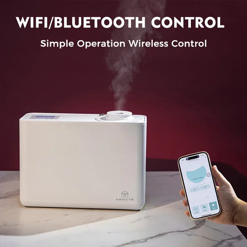 HVAC 3000m³ Home Appliance Perfume Aroma Diffuser WIFI Bluetooth Intelligent Multi Segment Timing 800ML Capacity Essential Oil - Merit Sell