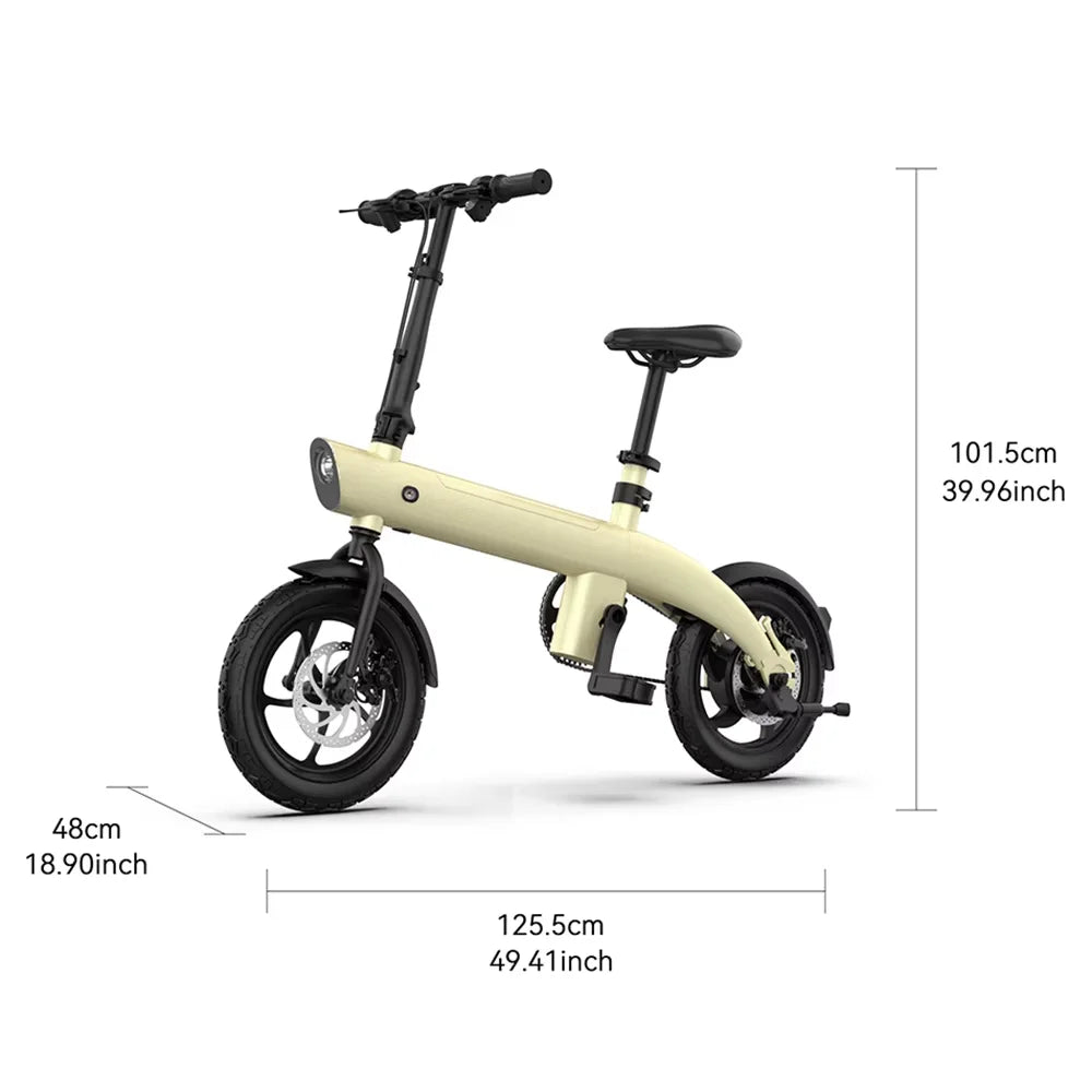 HX H2 Adult Ebike Electric Bike Folding 250w 36V 9.6AH 14 inch Electric Bicycle City Mini Cycling Bike - Merit Sell