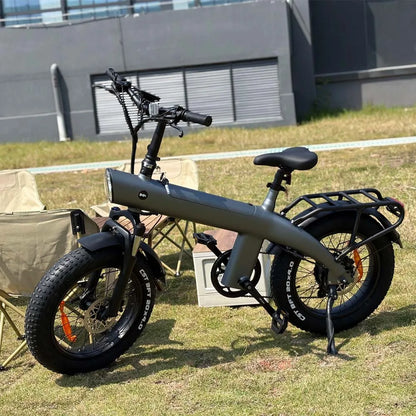 HX Q3 2000W Adult Electric Bicycle 48V 20AH E Bike Removable Battery Foldable Ebike 20 inch fat tire Electric Bike - Merit Sell
