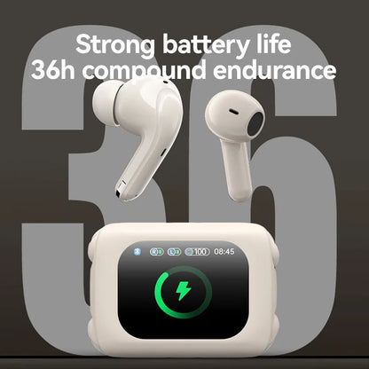 ANC Office 5.4 Earphones H12 Pro TWS Wireless Earbuds LED Display Sports Headphones Waterproof Gaming Headset With Mic