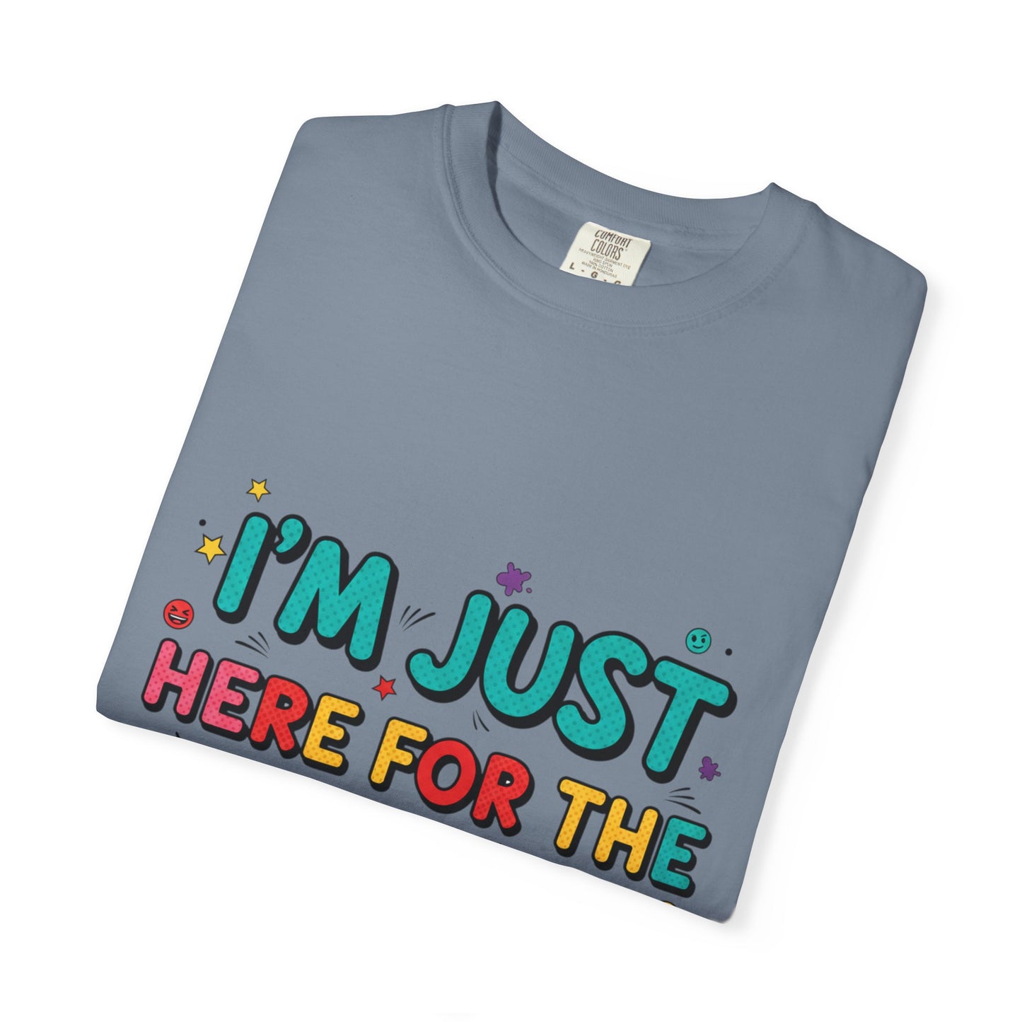 Halloween T-Shirt "I'm Just Here for the Boos!" — Funny Spooky Spirits & Dad Jokes Tee