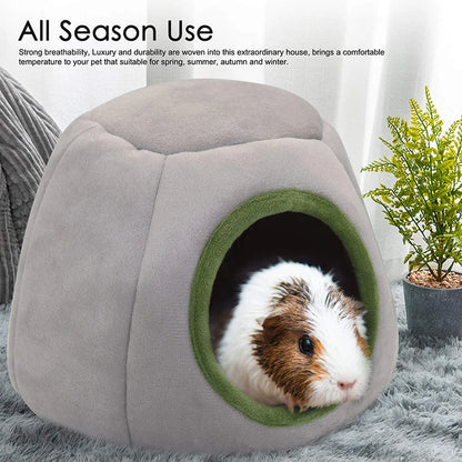 Hamster House Guinea Pig Cage Hamster Cotton House Small Animal Nest Winter Warm Pet Bed For Rodent/Guinea Pig/Rat/Hedgehog - Merit Sell
