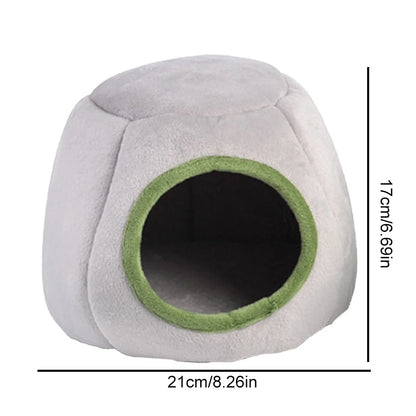 Hamster House Guinea Pig Cage Hamster Cotton House Small Animal Nest Winter Warm Pet Bed For Rodent/Guinea Pig/Rat/Hedgehog - Merit Sell