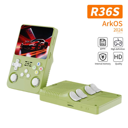 Hot R36S Handheld Game Player 128GB 25000Games Classic Retro Video Game Console 3.5 Inch Screen Portable Handheld Gaming Console