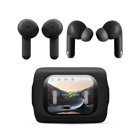 ANC Office 5.4 Earphones H12 Pro TWS Wireless Earbuds LED Display Sports Headphones Waterproof Gaming Headset With Mic
