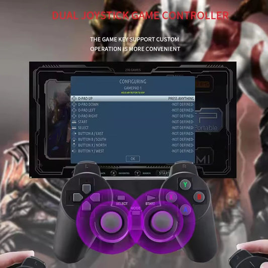 2024 Newest G11 Pro Game Stick 4K Output Double Controller Gamepad Retro Video HD 64GB 128GB Game Console X2 Plus M8 Game