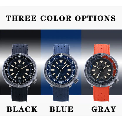 Heimdallr Retro Titanium Tuna Watch Grey Dial Luminous Sapphire 20Bar Waterproof Ceramic Bezel NH35 Automatic Mechanical Watch - Merit Sell