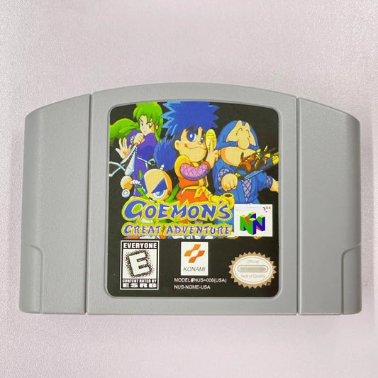Goemon's Great Adventure N64 Game Card US/NTSC Version Retro Video 64 Bit Games Cartridges