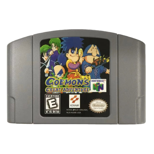 Goemon's Great Adventure N64 Game Card US/NTSC Version Retro Video 64 Bit Games Cartridges