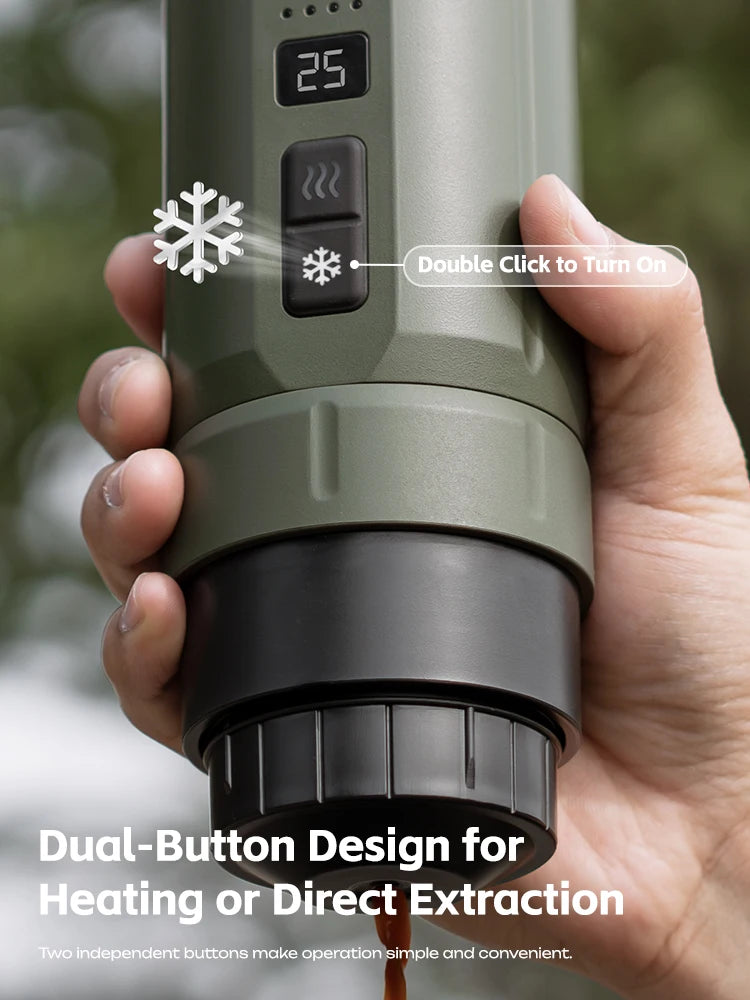 HiBREW Portable Espresso Coffee Machine for Car & Home Camping Coffee Maker Fit Nespresso Dolce Capsule Powder H4C - Merit Sell