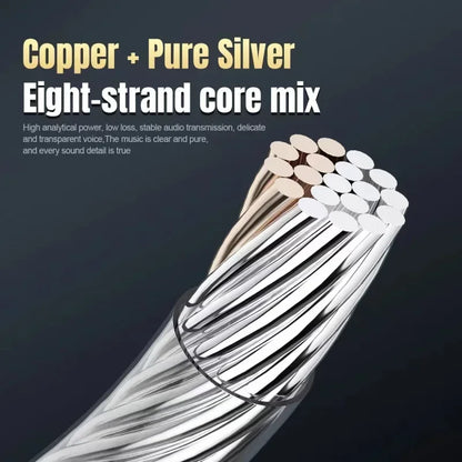 Hifi OTG Audio Converter Type C Micro USB Headphone Adapter 4N Pure Silver Wire Amplifier Sound Card USB C Data Cable Converters - Merit Sell