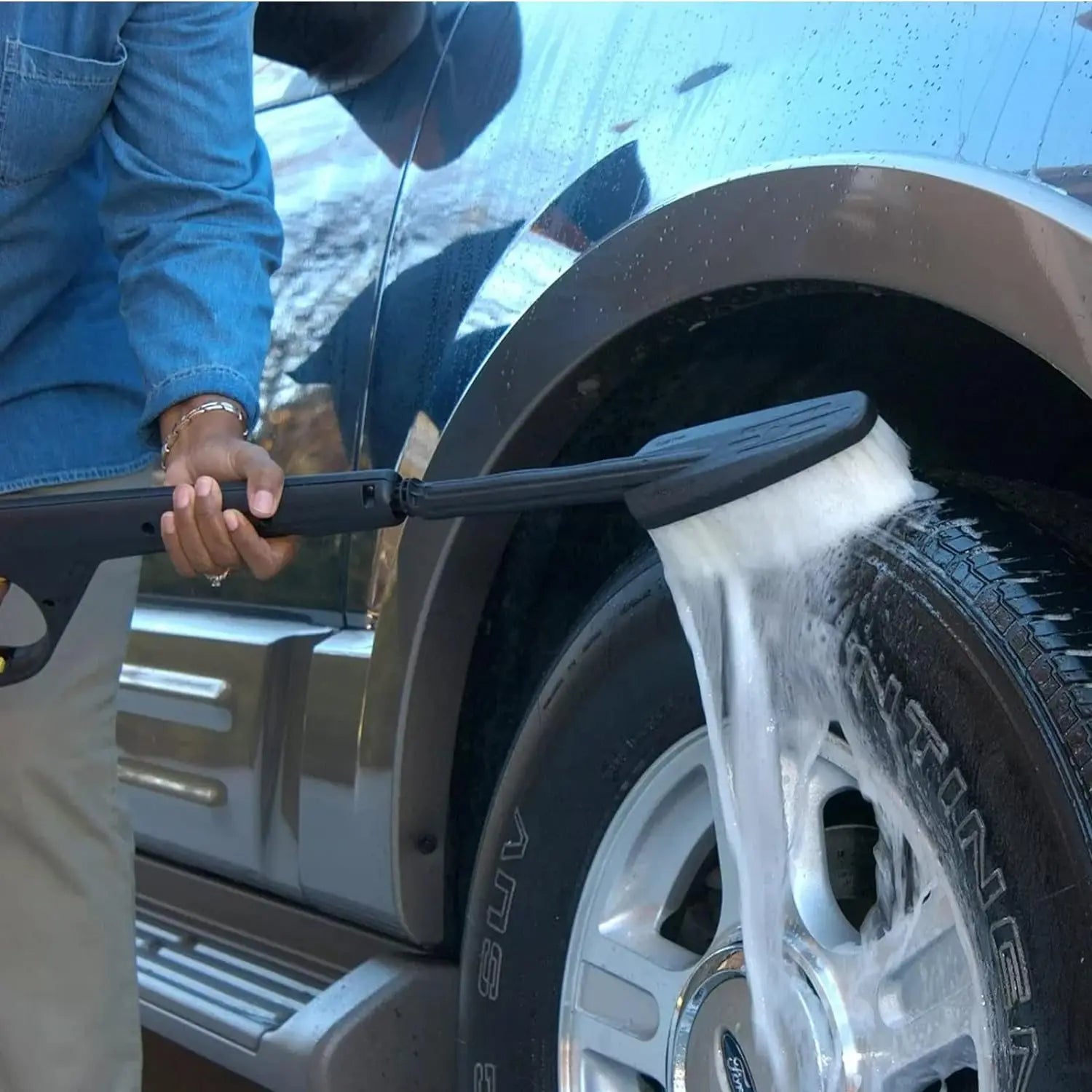 High Pressure Washer Rotary Brush Adapter For Karcher Parkside Lavor Cleaning Tornado Brush Multi-Surface Disc Brush - Merit Sell