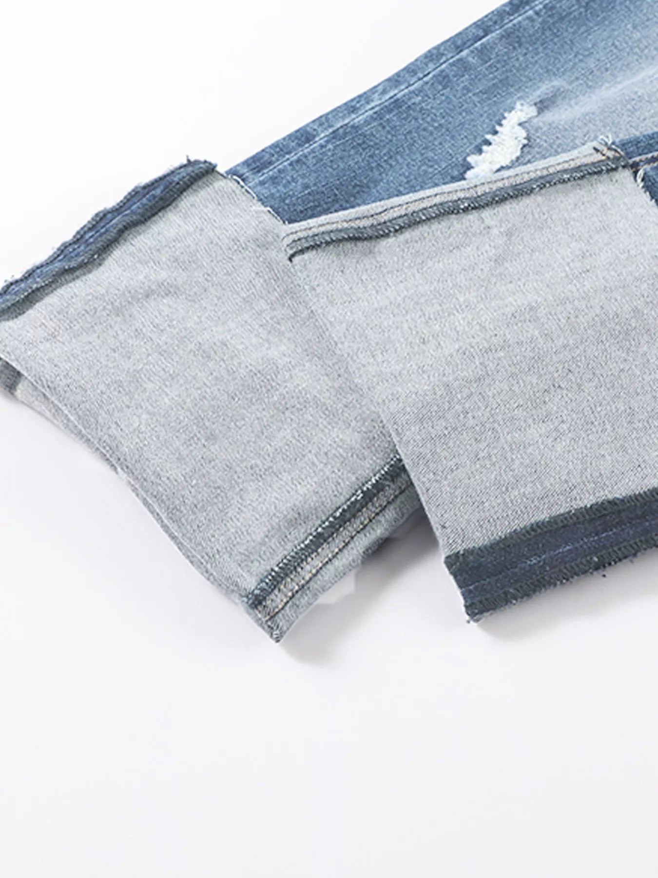 High Waist Distressed Straight Leg Jeans - Merit Sell