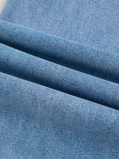 High Waisted Wide Leg Belted Jeans - Merit Sell