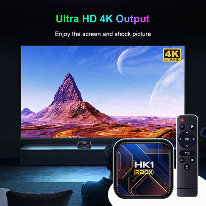 Home HK1 RBOX K8S Android 13 TV BOX RK3528 64GB 32GB 16GB 2.4G 5G WIFI BT 4.0 Vedio Decoding Media Player Set Top Receiver Box - Merit Sell