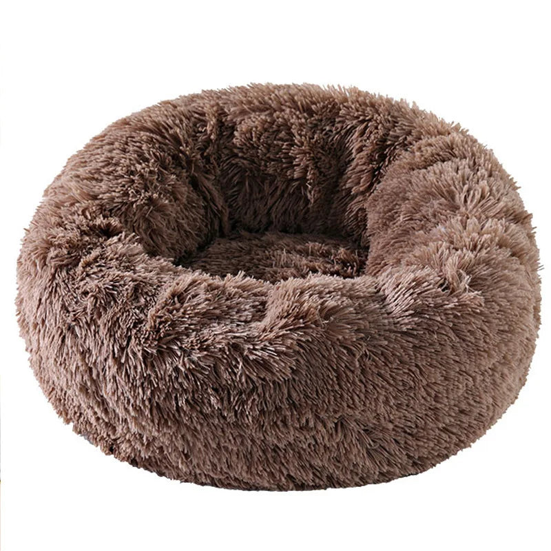 Home Plush Pet Nest Winter Cat Nest Dog Nest Warm Detachable and Washable Round Cat Nest Pet Bed Seasonal Universal Decoration - Merit Sell