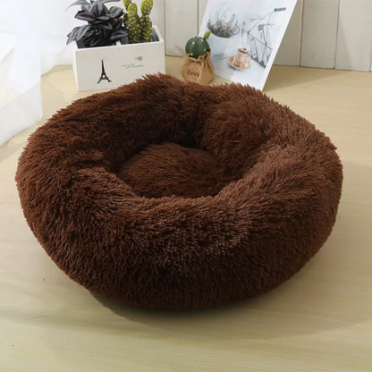 Home Plush Pet Nest Winter Cat Nest Dog Nest Warm Detachable and Washable Round Cat Nest Pet Bed Seasonal Universal Decoration - Merit Sell