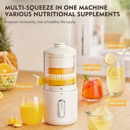 Home Travel 1500mAh Rechargeable Juicer For Lemon Orange Citrus 45W Wireless Blender Automatic Separation Raw Electric Juicer - Merit Sell