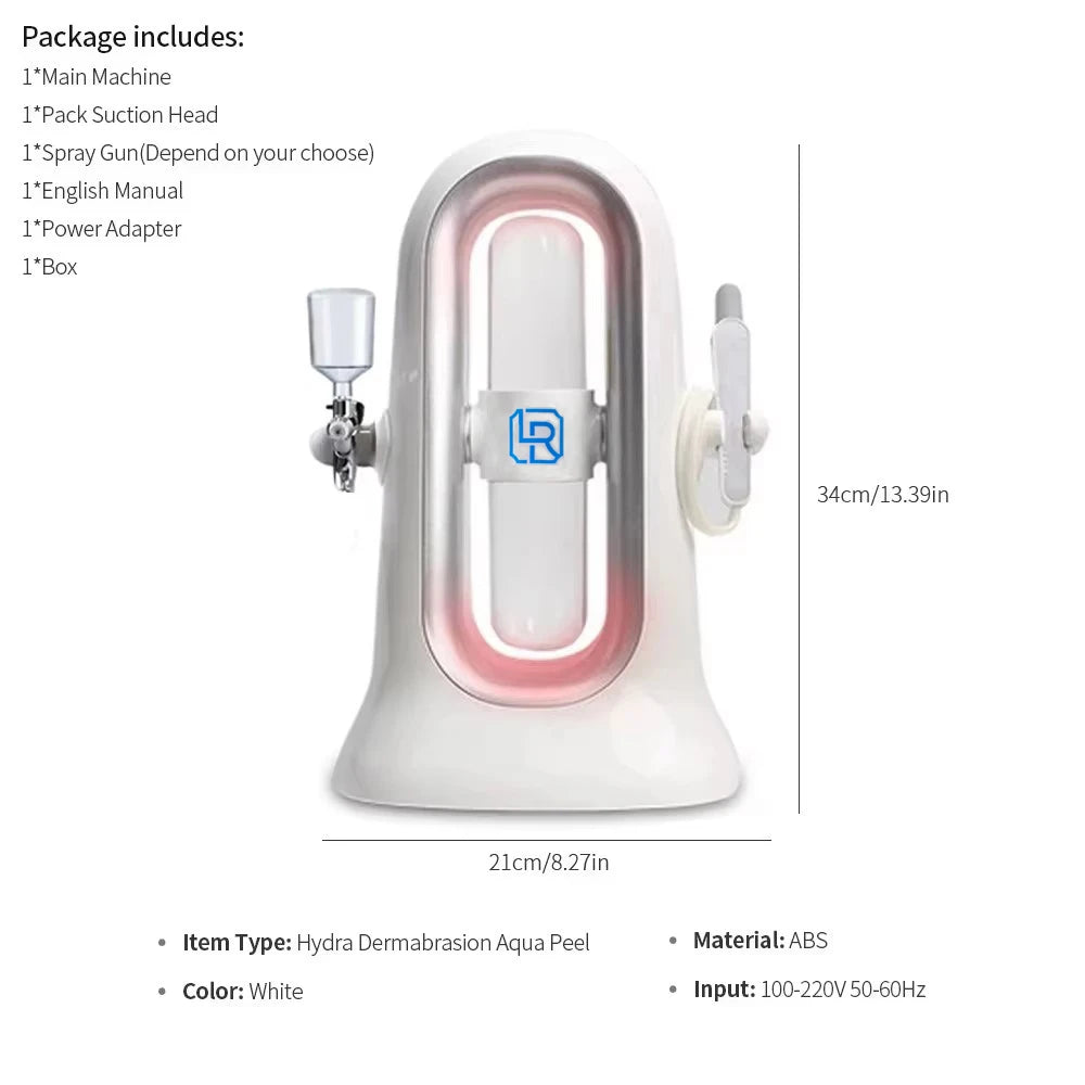 Home Use Hydra Dermabrasion Aqua Peeling SPA Beauty Machine Facial Hydration Sprayer Vacuum Blackhead Face Clean - Merit Sell