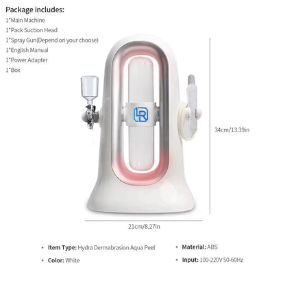 Home Use Hydra Dermabrasion Aqua Peeling SPA Beauty Machine Facial Hydration Sprayer Vacuum Blackhead Face Clean - Merit Sell