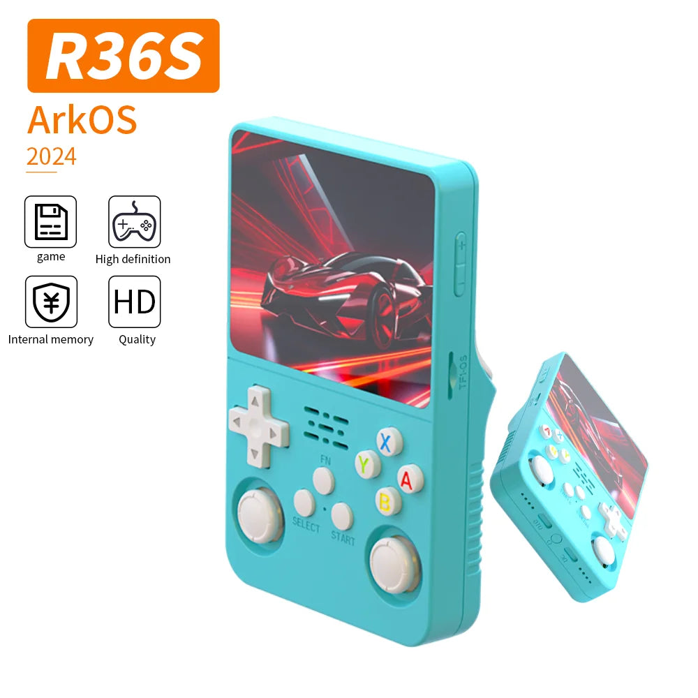 Hot R36S Handheld Game Player 128GB 25000Games Classic Retro Video Game Console 3.5 Inch Screen Portable Handheld Gaming Console - Merit Sell