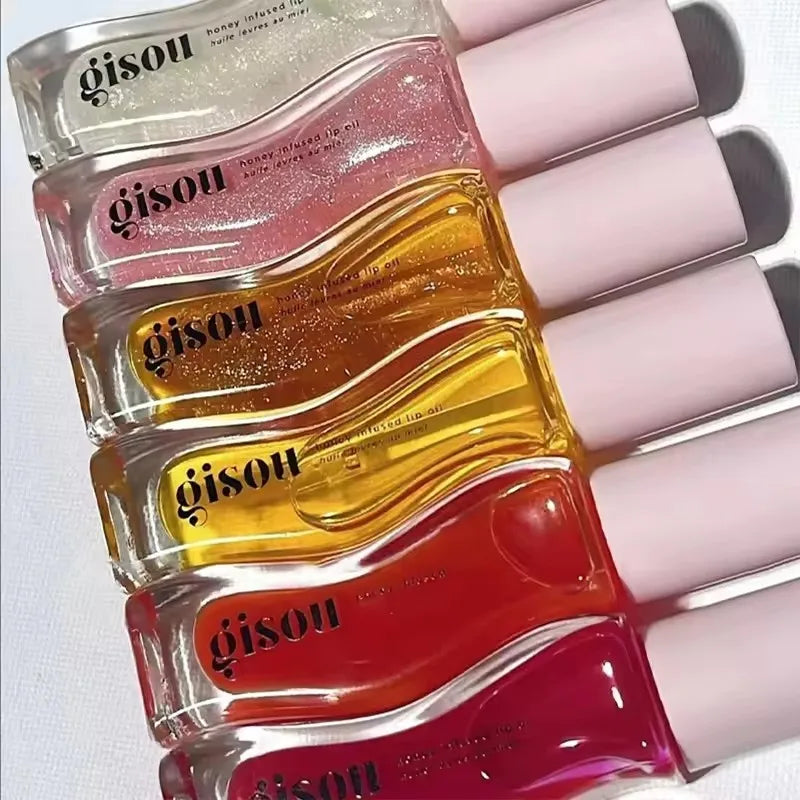Hot Sale Gisou Moisturizing Lip Balm Lip Oil Gloss Care Of The Lips Benetitnt For Lips Plumping Exfoliating Plumping Gloss Oil - Merit Sell