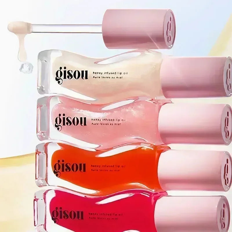 Hot Sale Gisou Moisturizing Lip Balm Lip Oil Gloss Care Of The Lips Benetitnt For Lips Plumping Exfoliating Plumping Gloss Oil - Merit Sell