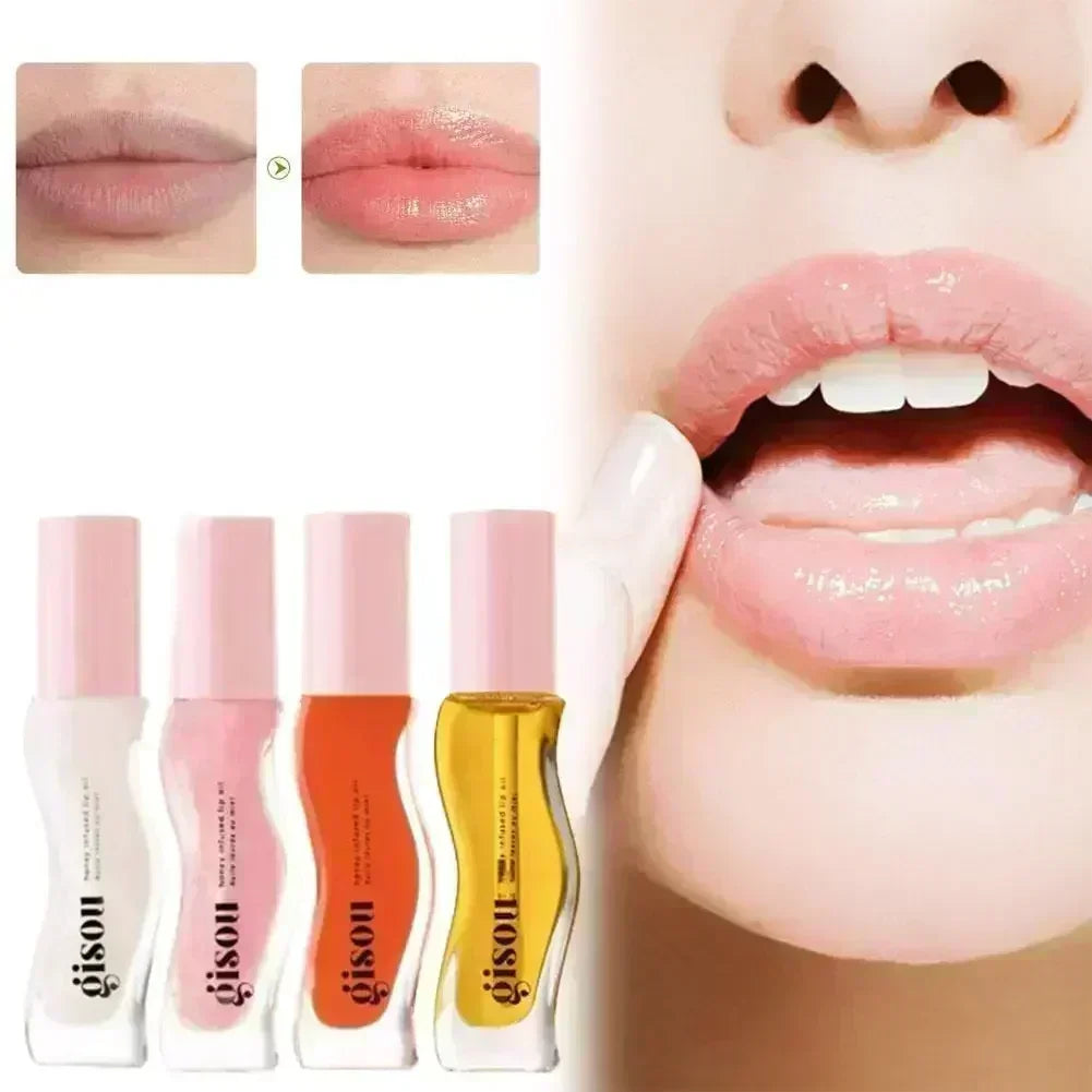 Hot Sale Gisou Moisturizing Lip Balm Lip Oil Gloss Care Of The Lips Benetitnt For Lips Plumping Exfoliating Plumping Gloss Oil - Merit Sell
