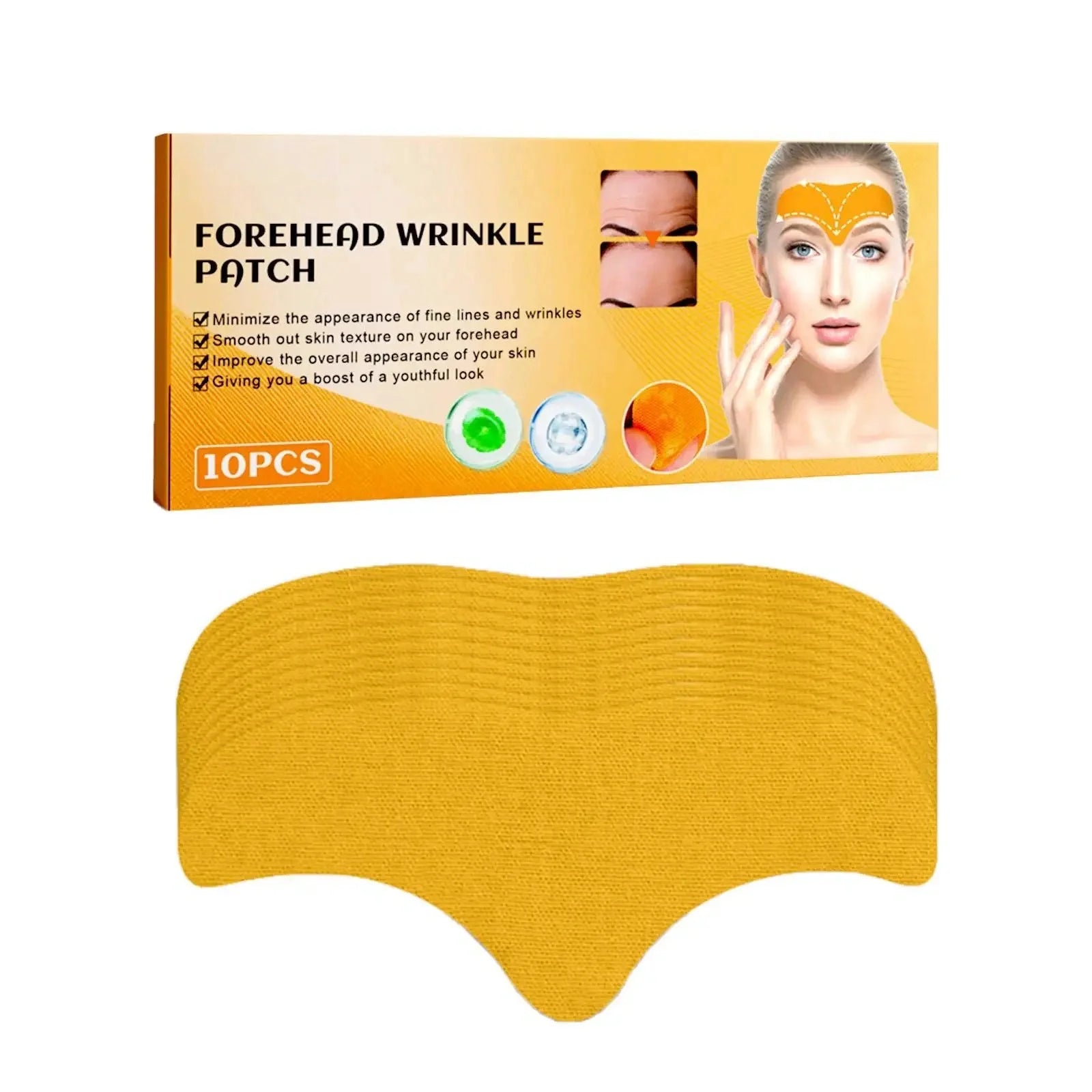 【Hot sales】10pcsWrinkle Patch Face Wrinkle Patch Lift Face Firming Skin Droop Law Mouth Wrinkle Cheek Patch - Merit Sell