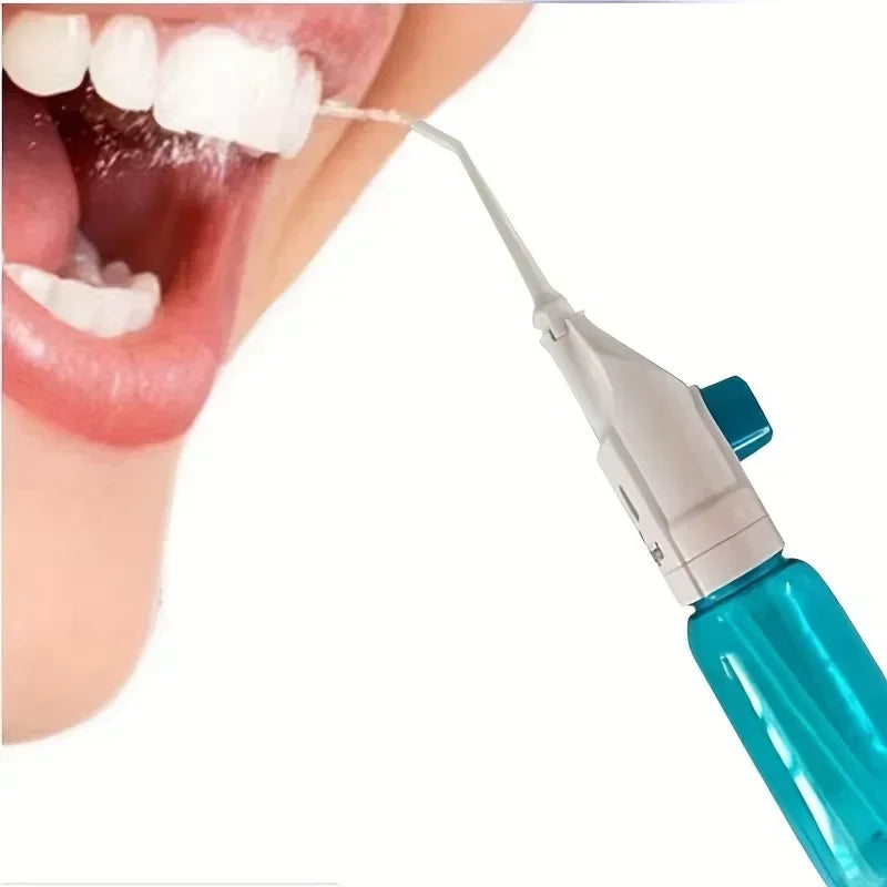 Household High Pressure Oral Irrigator Portable Teeth Clean Water Dental Floss Manual High Pressure Water Toothpick - Merit Sell