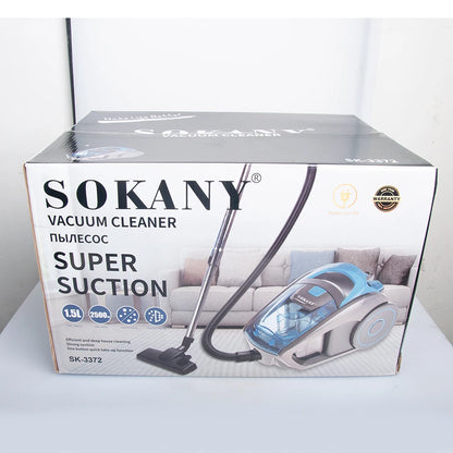 Houselin Bagless Canister 1.5L Vacuum Cleaner , Lightweight Vac for Carpets and Hard Floors, 2500-Watts, Blue - Merit Sell