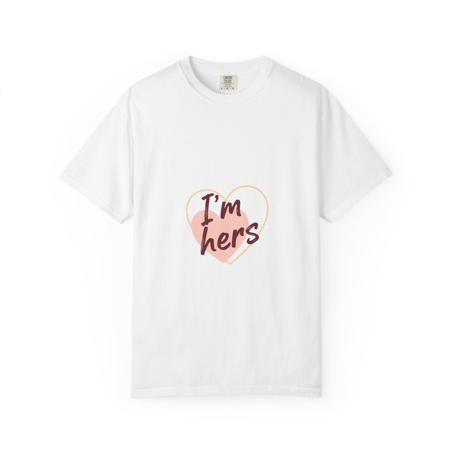 I’m Hers Heart T-Shirt – Cute Couples Valentine Tee