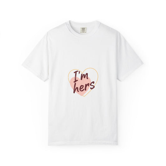 I’m Hers Heart T-Shirt – Cute Couples Valentine Tee Merit Sell