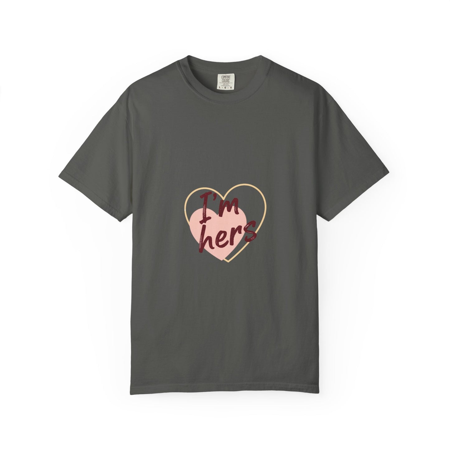 I’m Hers Heart T-Shirt – Cute Couples Valentine Tee