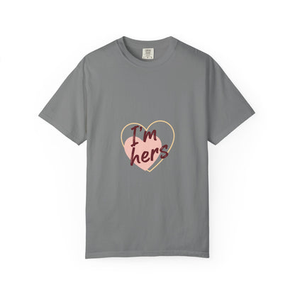 I’m Hers Heart T-Shirt – Cute Couples Valentine Tee