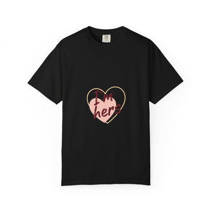 I’m Hers Heart T-Shirt – Cute Couples Valentine Tee